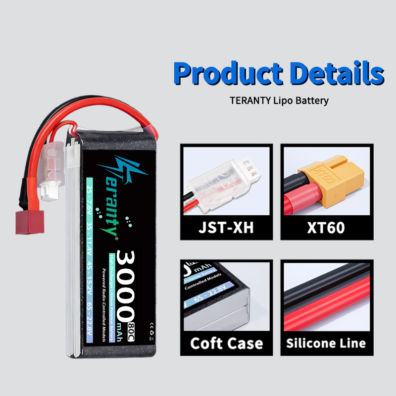 테란티 2S 3000mAh 리포 배터리 7.4V 60C - Drone Rc Leading 리뷰 및 가격